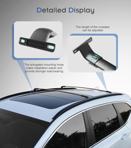 Image of Enhanced 220LBS Roof Racks Fit for 2024 2025 2026 Chevy Trax 2RS ACTIV LT - Easy Installation Cross Bars for Kayak Snowboard Surfboard Bike Canoe Ski Cargo Rooftop Accessories