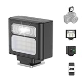 ULANZI SL02 Mini Flash Speedlite with Video Light, GN8 6500K Camera Mini Flashlight for Canon Fuji Sony Nikon and Othe SLR Digital Cameras, 4 Power Levels Camera Flash Speedlight NOT Fit Sony ZV -1F