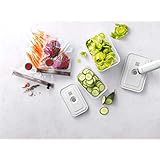 ZWILLING ツヴィリング 「 フレッシュ & セーブ 真空パック機 スターター7点セット プラスチックコンテナM/L付属 」真空 ポンプ 保存 【日本正規販売品】 Fresh Save 36808-007