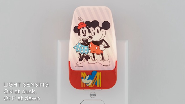 Image of Disney Mickey and Minnie Night Light for Kids Plug in | LED Nightlight Plug Into Wall, Birthday Gift for Boy Girl Toddler Baby, Kids Room Bedroom Bathroom Nursery Essentials