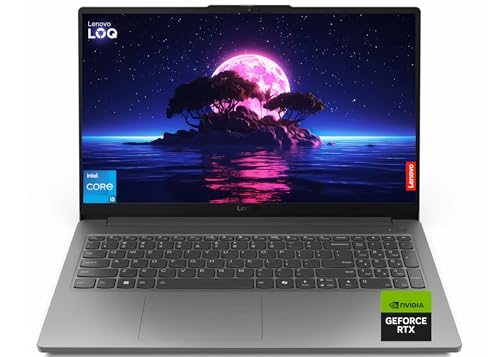 Image of Lenovo LOQ Essential 15.6 inch FHD 144Hz Gaming Laptop, Intel Core i5-12450HX (8 Cores, 12 Threads), 16GB DDR5, 512GB SSD, GeForce RTX 2050, HDMI, Wi-Fi 6, Bluetooth, Card Reader, Windows 11, Luna Grey
