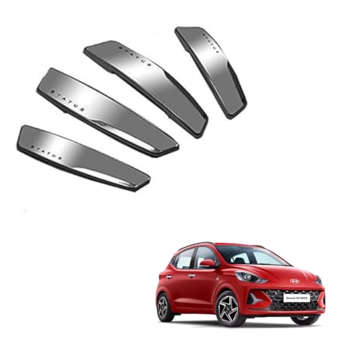 Image of Autokaar Status Car Door Edge Guard Scratch Protector Silver Universal for Hyundai Exter /Creta /Venue /Verna /Alcazar /Tucson /i10 /i20 /i10 Grand Nios /Santro /Xing /Aura /Xcent /Accent
