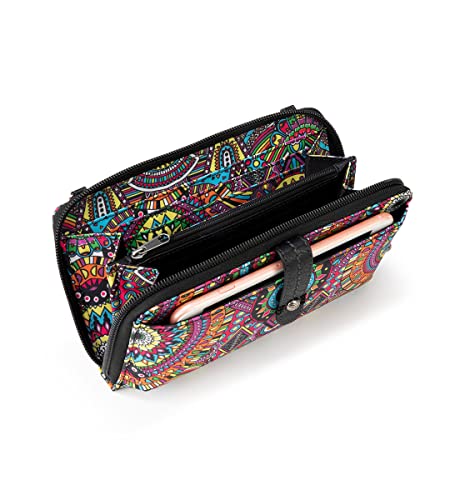 Image of Sakroots Smartphone Crossbody Purse - Women's Cellphone Bag & Wallet For Everyday - Convertible Wristlet With Zipper