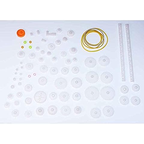 75-Piece Plastic Gear Set for DC Motors Cover