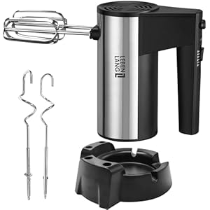 LEBENLANG Handmixer handmixer – 5 standen & turbo incl. standhouder I handmixer handmixer roermachine keuken I Mikser elektrische handmixer keukenapparatuur handmixen mixer keuken