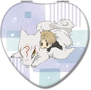 License Agent HMAN-N001-m04 Natsume's Book of Friends Heart Shaped Compact Mirror Takashi Natsume & Speckles