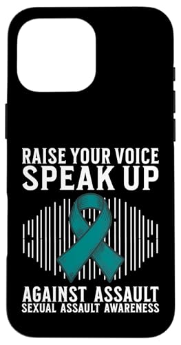Support Sexual Assault Awareness Gifts Women Teal Ribbon �X�}�z�P�[�X iPhone 16 Pro Max �p