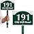 SmartSign 7 x 10 inch Custom House Address Yard Sign with 18 inch Stake (Dome Design), 40 mil Reflective Rustproof Aluminum With UV-Proof Overcoat, Choose Color, Set of 1, Made in USA