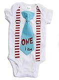 Cuddle Sleep Dream Baby Boy 1st Birthday Outfit Cake Smash Bodysuit with Tie and Suspenders Birthday...