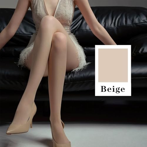 Image of Sheer Seamless Pantyhose for Women Matte Control Top Pantyhose 360Seamless Ultra-Thin Tights