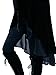 R.Vivimos Womens Ruffled Asymmetric Long Velvet Blazers Coat Casual Jackets XL Black
