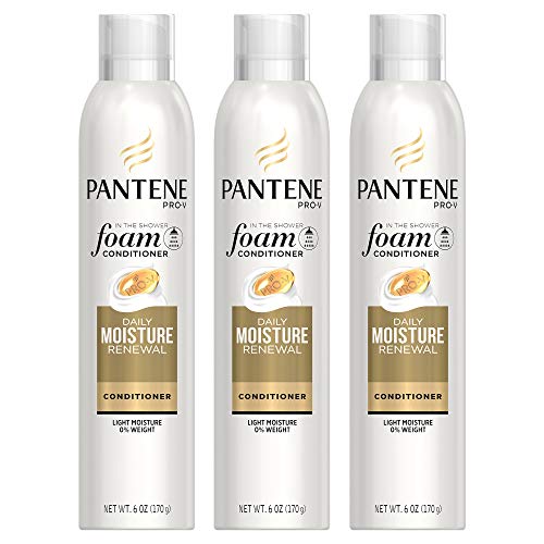 Pantene Foam Conditioner, Pro-V Daily Moisture Renewal, 6 Fl Oz (Pack of 3) (Triple Pack)