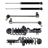 TRQ Front and Rear Suspension Kit Complete Strut & Coil Spring Assembly Shock Absorber Sway Bar Stabilizer Link Compatible with 2013-2022 Buick Encore 2015-2022 Chevrolet Trax