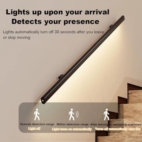 Main courante d'escalier à LED design en aluminium de 1.8m
