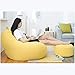 Produktbild Weastion Sofa + Fußpolster Gesundheits- und Umweltschutz Baumwolle Individuell Kleines Sofa Tatami Bequemes Sofa Kreativer Balkon Rasen Garten Im Freien Büro Schlafzimmer Party Faul Sofa Sitzsack