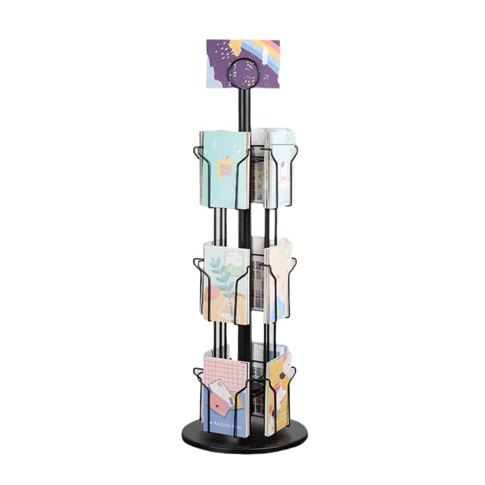 Amazon.co.jp: TAYTHI デスクトップ回転ポストカードディスプレイ
