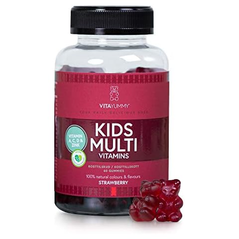 VITAYUMMY Kinder Multivitamin Vegane Vitamine Gummibärchen Erdbeergeschmack Cover