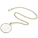 YEESEU Dekorative Monocle Halskette mit 5X Lupe Lupe Anhänger Vergoldet Versilbert Kettenhalskette Für Frauen Schmuck