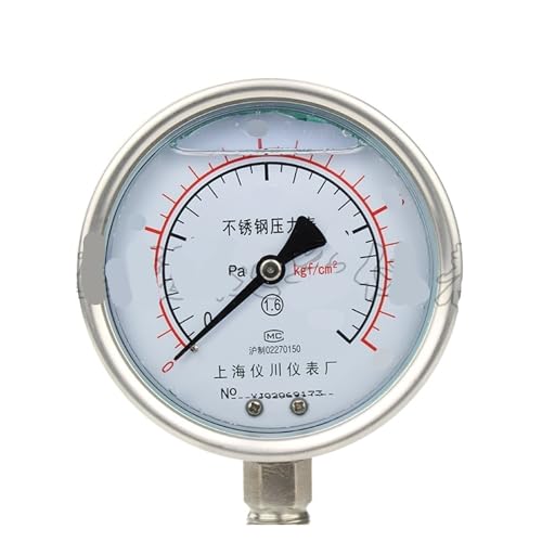Manomètre en acier inoxydable YN100BF robuste pour mesures fluides