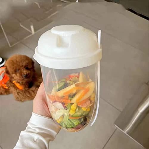 Generic 2022 Fresh Salad Container Keep Fit Salad Meal Shaker Cup With Fork And Salad Dressing Holder thumb #7