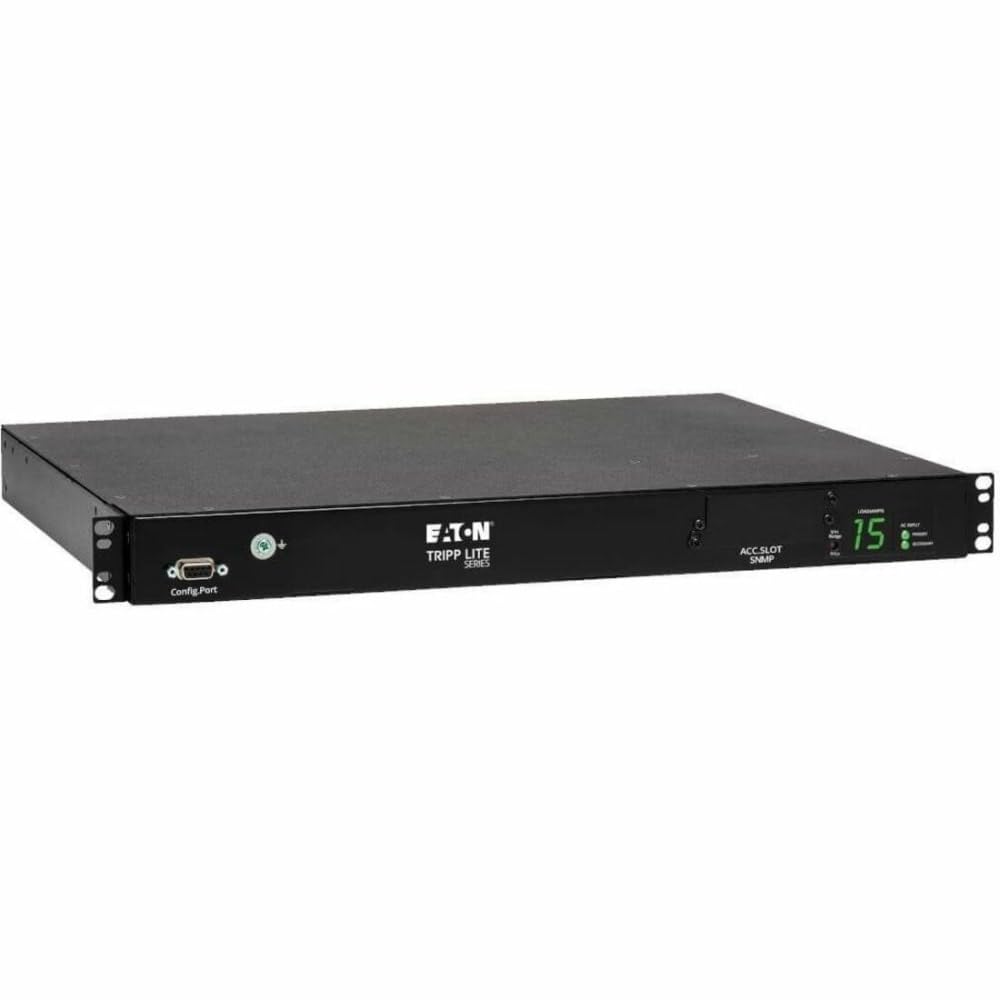 Tripp Lite Metered PDU with ATS, 2/2.4KW Single Phase, 200/240V, 10 Outlet (C13), 2 C14 Input, 3.6M Cords 1U Rack-Mount Power, TAA (PDUMH15HVAT)-image-45