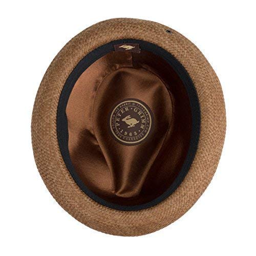 Peter Grimm Depp Natural Straw Fedora - Brown (L/Xl) #TOP3