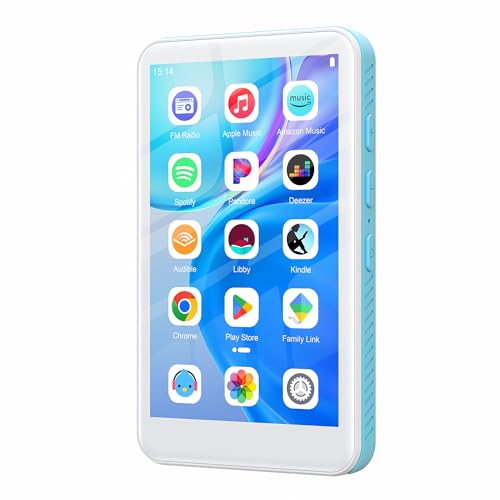 SWOFY 160GB MP3 Player mit Bluetooth und WLAN,D08 Android 13 MP3 Player, 4 Zoll Touchscreen, Bluetooth, WiFi, unterstützt Spotify, Audible, Play Store und FM Radio,Erweiterung bis zu 1TB SWOFY 160GB MP3 Player mit Bluetooth und WLAN,D08 Android 13 MP3 Player, 4 Zoll Touchscreen, Bluetooth, WiFi, unterstützt Spotify, Audible, Play Store und FM Radio,Erweiterung bis zu 1TB
