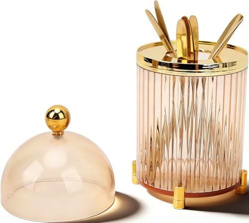 Tenedores De Frutas Con Tarro De Almacenamiento, Juego De Tenedores Pequeños De 10 Piezas, Tenedores De Ensalada De Acero Inoxidable, Tenedores De Postre Dorados, Tenedores Lindos, Tenedores Portátile