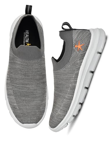 Image of HEALTH FIT Extra Soft Sports Shoes with Memory Foam Comfortable & Lightweight Breathable Without Lace for Walking Jogging Gym Shoes Cushion Casual Regular Wear Shoes for Men's Gent's HF727NEW