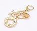 Nument(TM) Charms Four Leaf Clover Keychain Beautiful Rhinestones Women Girls Car Keychain Key Ring Handbag Decoration Gift Box Packed