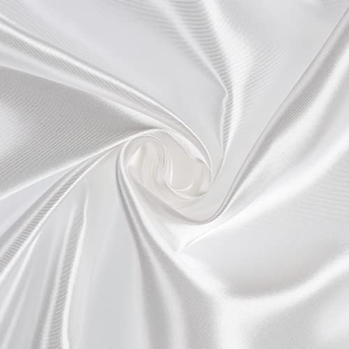 Mondo Tessuti – Pannello Raso Morbido Tinta Unita 100x150cm (Bianco)