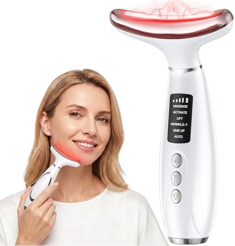 Amazon.com : GIHWRRI Red Light Therapy for Face and Neck, 7-Color LED ...