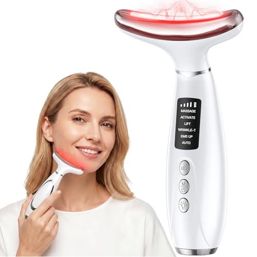 Red Light Therapy Face & Neck Massager Tool