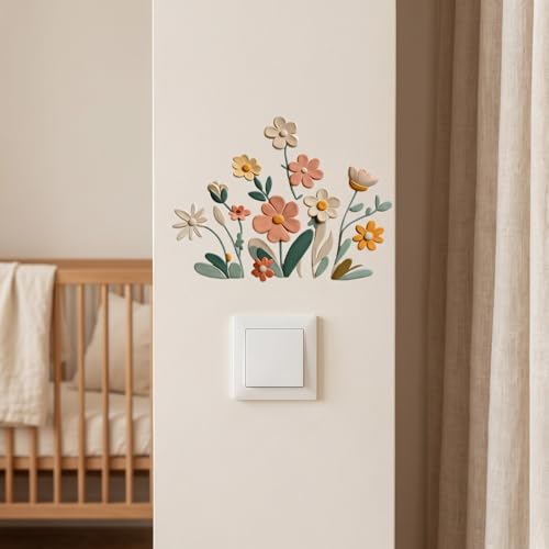 Vinilo decorativo autoadhesivo floral para pared miniatura 5