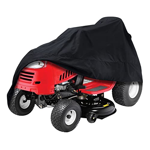 COOSOO Riding Lawn Mower Cover Waterproof Heavy Duty Outdoor Tractor Cover UV Dust Water Resistant Lawn Mower Tractor Storage Bag (69x43x43