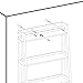 VASAGLE Bathroom Space Saver Unit, Over-The-Toilet Storage Rack, 3-Tier Shelf Organizer for Soap, Makeup, Bath and Shower Essentials, Adjustable Bottom Bar, Brown UBBC11BR
