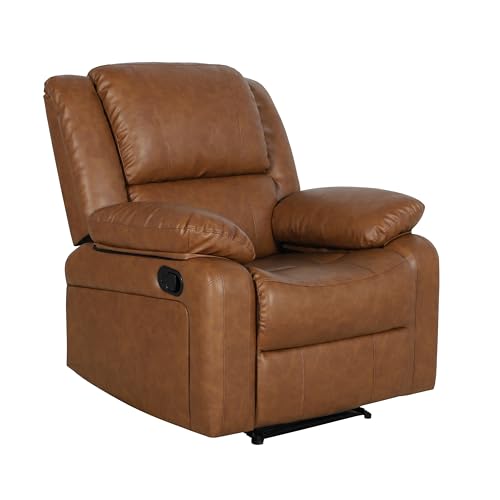 Sillón reclinable marrón contemporáneo miniatura 1