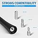 URAQT Antenna Auto, 2 pcs Autoantenne Kurzstabantenne Universell von 6,5cm und 18cm mit 6 Verbindungsschrauben Mini Autoradio Antenne von M4 M5 M6 FM/AM/DAB KFZ Antenne Schwarz mit Verstärktem Empfang