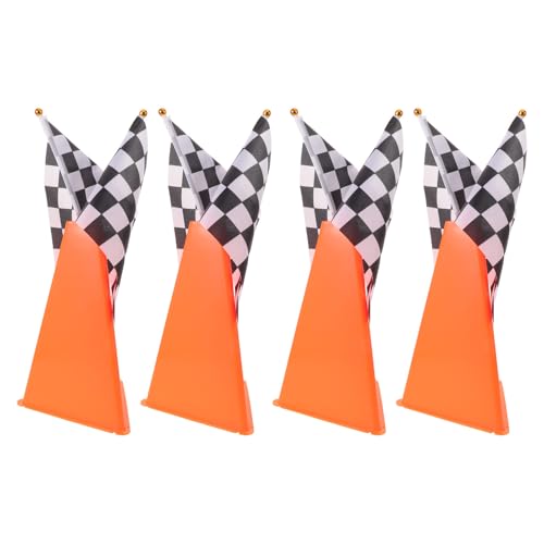 Cône de signalisation de course avec drapeau pour entraînement de football agile