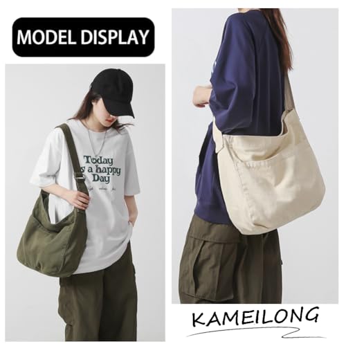 Bolso cruzado casual de lona KAMEILONG para mujer miniatura 3