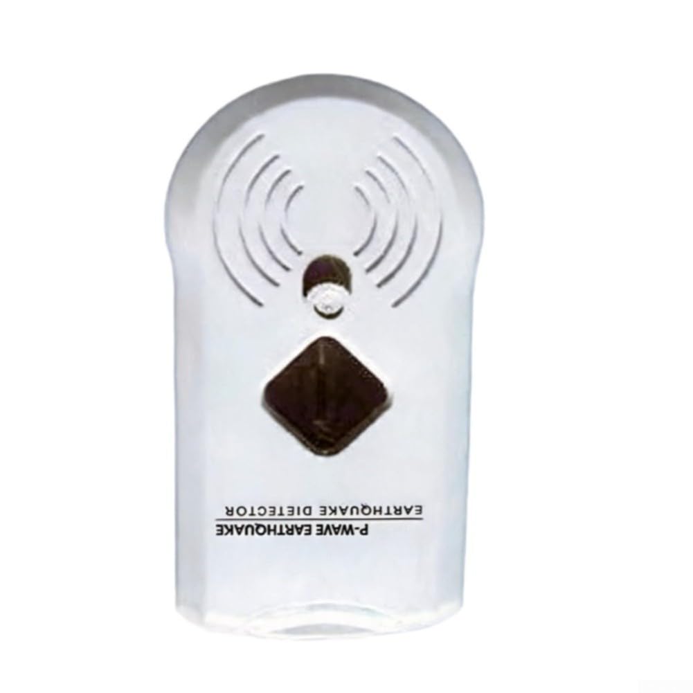 Sensor de vibración sísmica, detector de onda P, alarma de movimiento de tierra para sistema de seguridad en el hogar, dispositivo blanco compacto, 21 cm