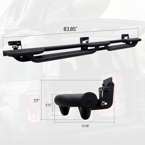 Estribos de acero para Dodge Ram 2500/3500 2010-2024 negro miniatura 4