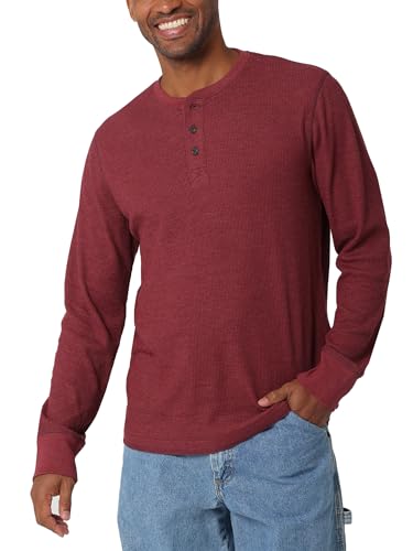 Camiseta henley de manga larga térmica tipo gofre para invierno de hombre XL