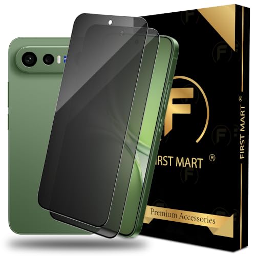 Image of FIRST MART Privacy Tempered Glass for Vivo X300 FE, 2 Pack | Anti-Spy 9H Screen Protector, Edge-to-Edge, Case-Friendly, Scratch Resistant, Bubble-Free