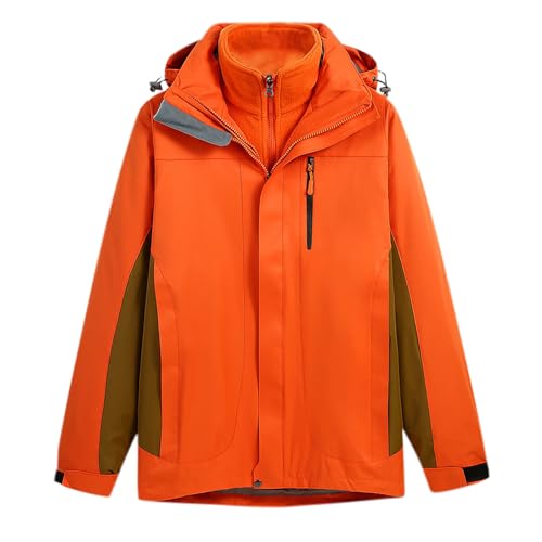 Chaqueta impermeable 3 en 1 para hombre, chaqueta cortavientos, chaqueta cortavientos, chaqueta de esquí, senderismo, ropa de recreación, impermeable, ciclismo, escalada, caza, correr, caminar, ropa