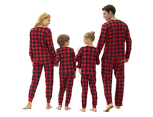 Tebbis Family Christmas Pajamas PJS Matching Set Adult Kids Baby Pet Dog & Doll Cotton2