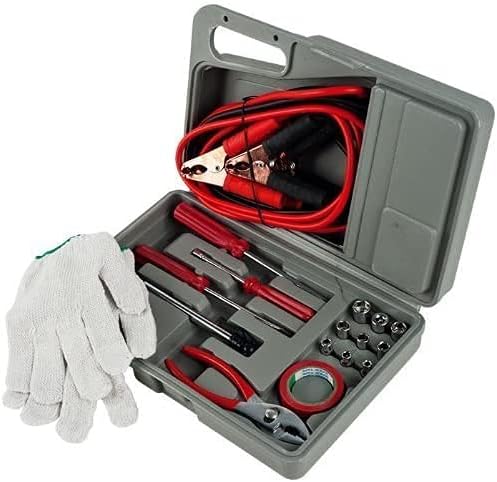 PrimeTrendz Roadside Emergency Tool and Auto Kit – 31 Pieces Included