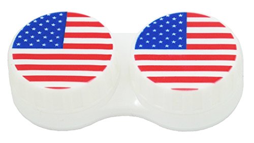 Represent your vision usa flag design contact lens case 4th of ju…