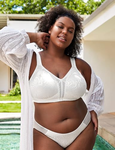 Image of Wingslove Women's Full Coverage Non Padded Comfort Minimizer Wire-Free Bra Plus Size