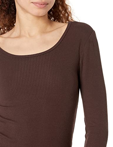 Image of Amazon Essentials Women's Long Sleeve Slim-Fit Rib Scoop Neck Sweater, Fall Tops, Pack of 2